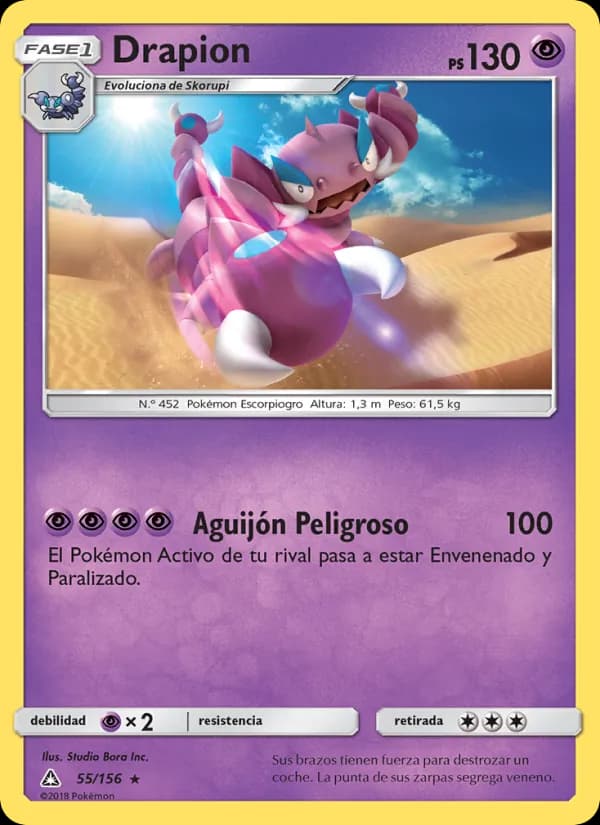 Drapion card in Spanish