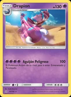 Drapion card in Spanish