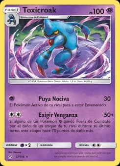 Toxicroak card in Spanish