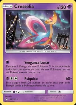 Cresselia card in Spanish