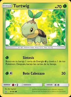 Turtwig card in Spanish
