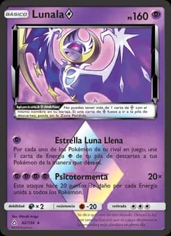 Lunala ◇ card in Spanish