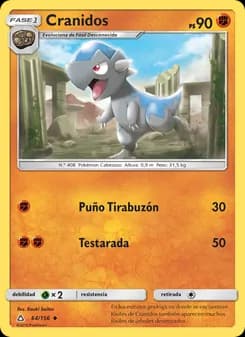 Cranidos card in Spanish