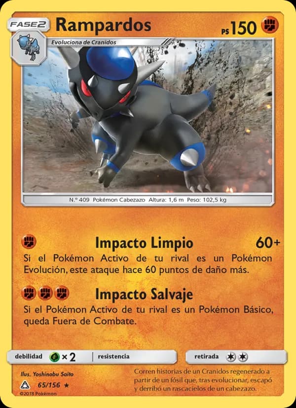 Rampardos card in Spanish
