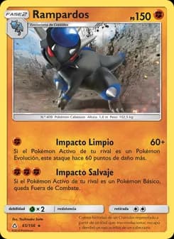 Rampardos card in Spanish
