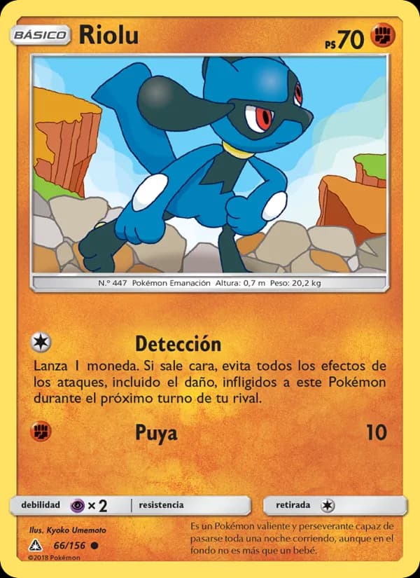 Riolu card in Spanish