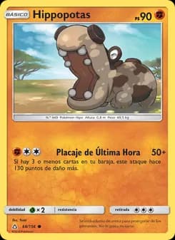 Hippopotas card in Spanish