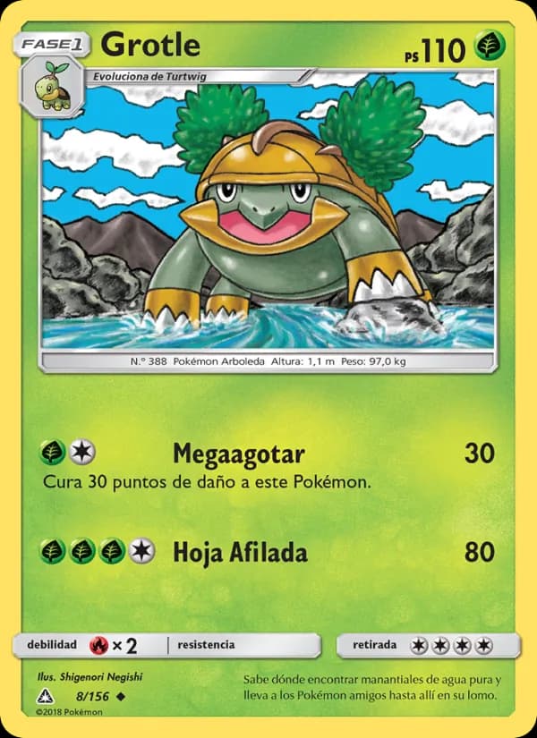 Grotle card in Spanish