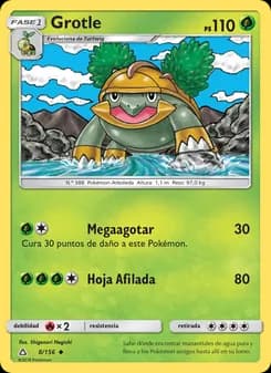 Grotle card in Spanish
