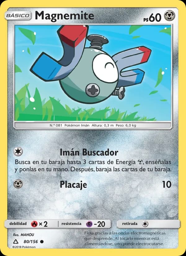 Magnemite card in Spanish