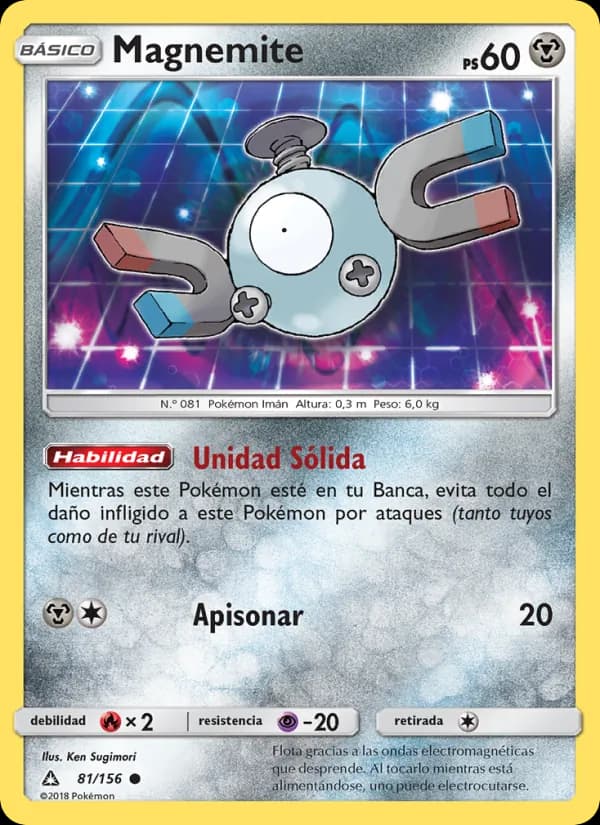 Magnemite card in Spanish