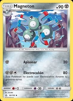 Magneton card in Spanish