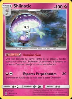 Shiinotic card in Spanish
