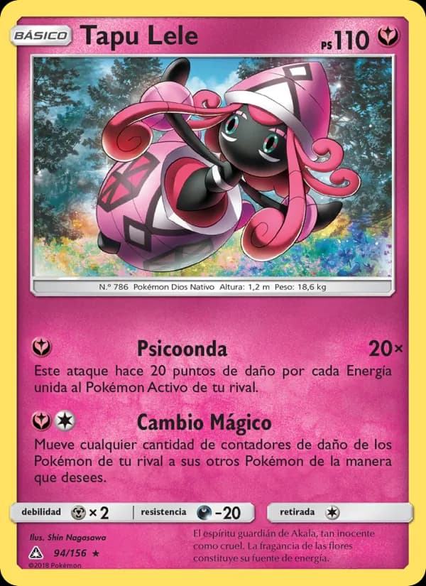 Tapu Lele card in Spanish