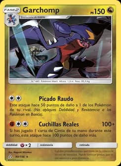 Garchomp card in Spanish