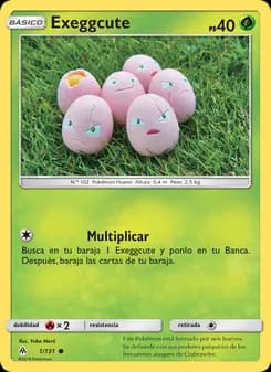 Exeggcute card in Spanish