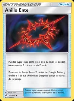 Anillo Ente card in Spanish