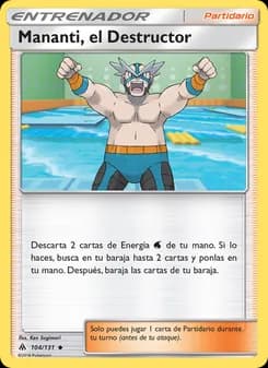 Mananti, el Destructor card in Spanish