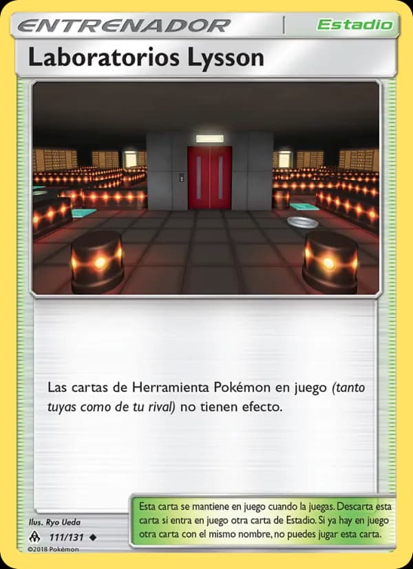 Laboratorios Lysson card in Spanish