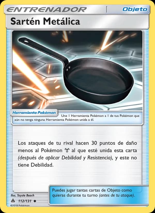 Sartén Metálica card in Spanish