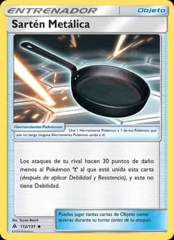 Sartén Metálica card in Spanish