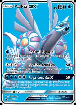 Palkia GX card in Spanish