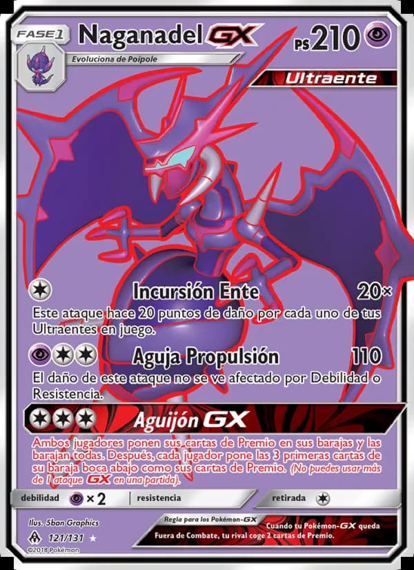 Naganadel GX card in Spanish
