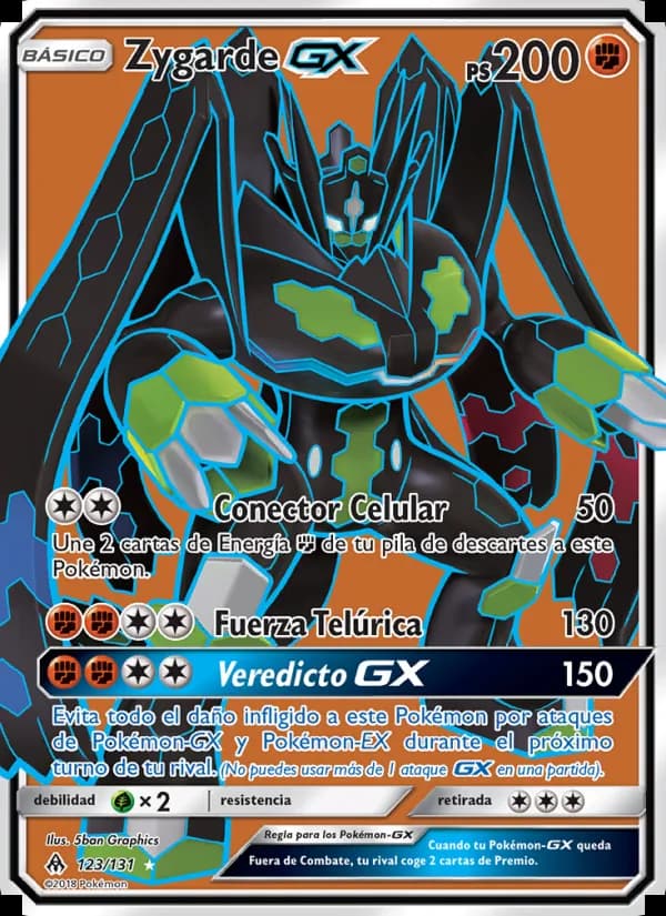 Zygarde GX card in Spanish