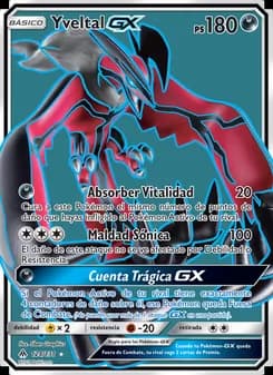 Yveltal GX card in Spanish