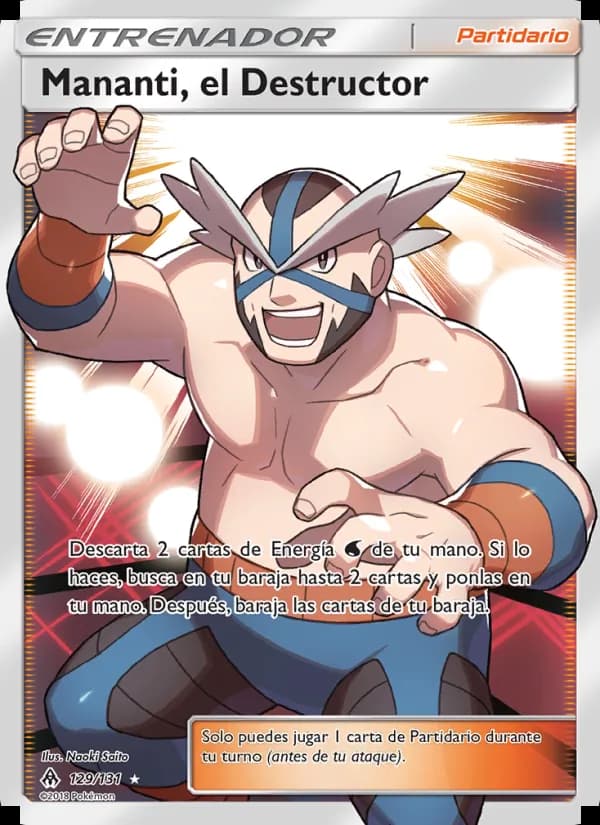 Mananti, el Destructor card in Spanish