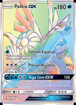 Palkia GX card in Spanish