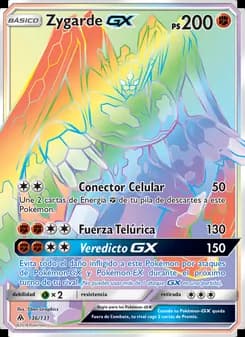 Zygarde GX card in Spanish