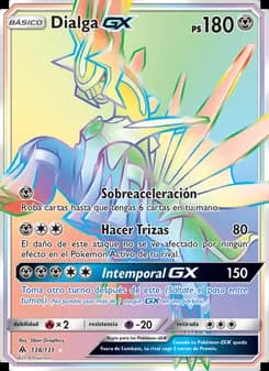 Dialga GX card in Spanish
