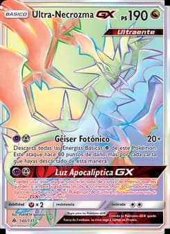 Ultra-Necrozma GX card in Spanish