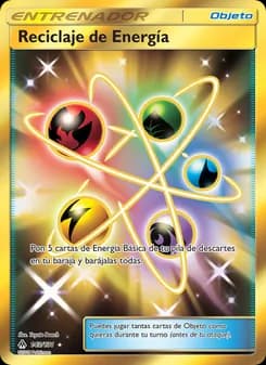 Reciclaje de Energía card in Spanish