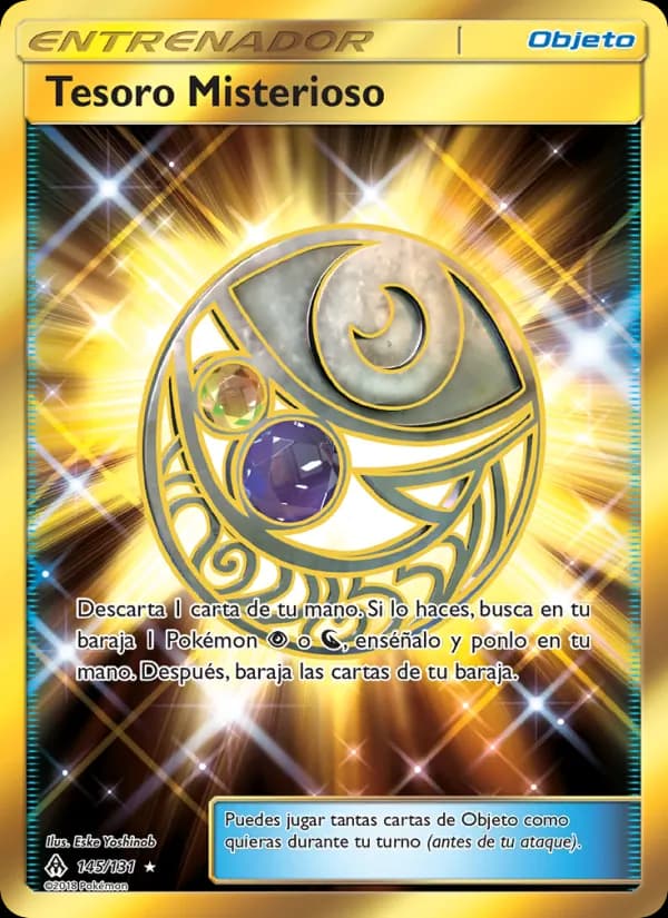 Tesoro Misterioso card in Spanish