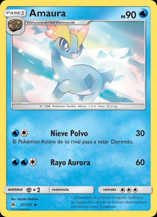 Amaura card in Spanish