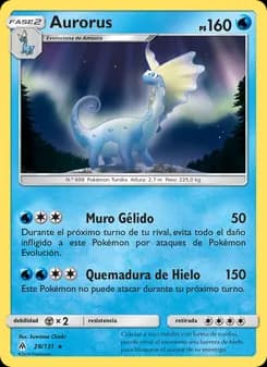 Aurorus card in Spanish
