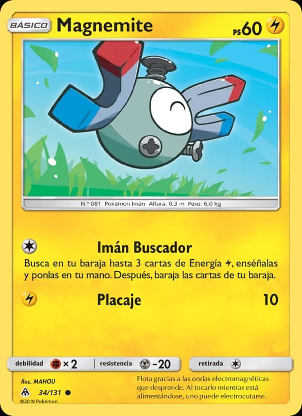 Magnemite card in Spanish