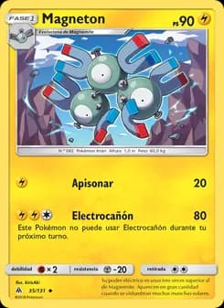 Magneton card in Spanish