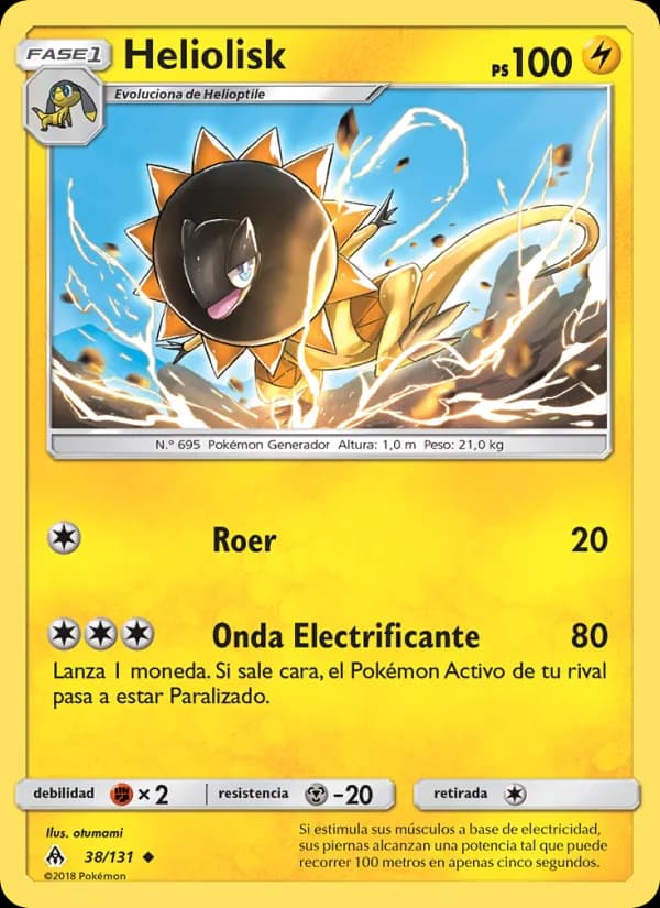 Heliolisk card in Spanish