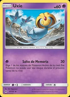 Uxie card in Spanish