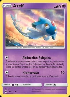 Azelf card in Spanish