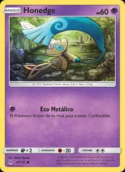 Honedge card in Spanish