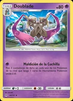 Doublade card in Spanish