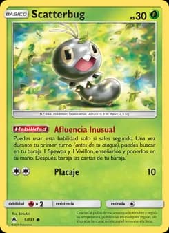 Scatterbug card in Spanish