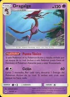 Dragalge card in Spanish