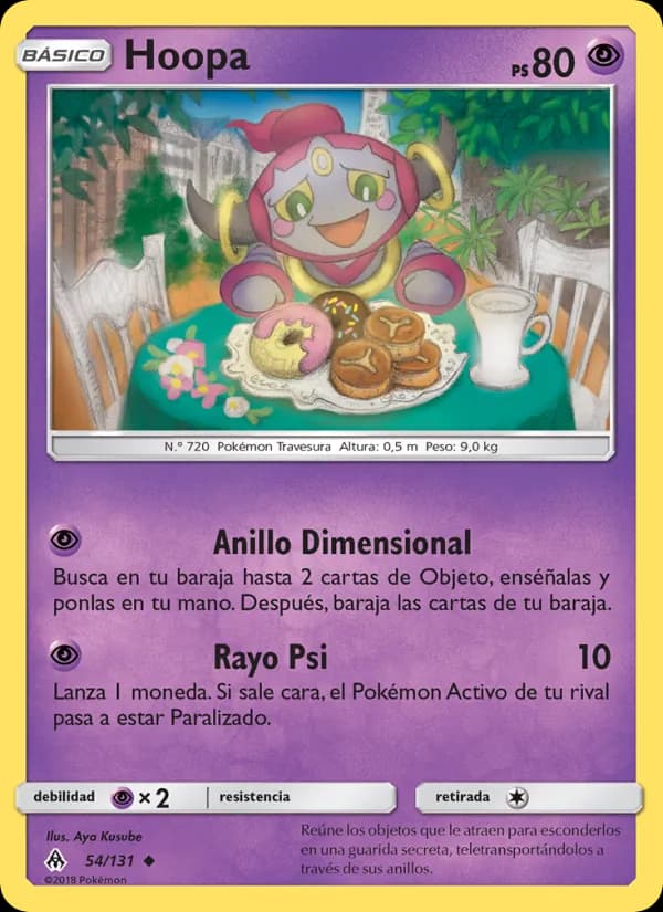 Hoopa card in Spanish