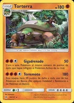 Torterra card in Spanish