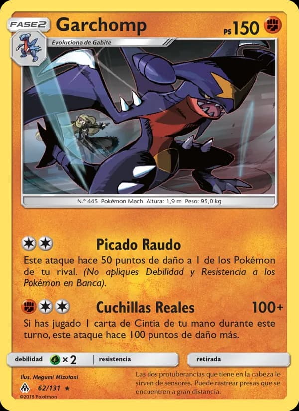 Garchomp card in Spanish